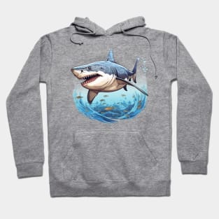 Blue Shark Hoodie